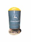John Deere Green   Yellow Miniature Silo Absorbent Coaster Dispenser 7 hx3 75 d