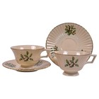 Lenox Special Christmas Holiday Holly Cups   Saucers Made In Usa Set Of 2 Vtg