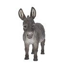 Standing Donkey Resin Sculpture Garden Statue Home Decor Farm Animal Yard