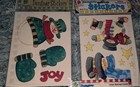 Vintage Stickers Christmas Winter Holidays Snowman Santa Penguin Provo Craft Lot