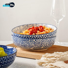 Ceramic 30 Ounce Pasta Bowls Set Of 4  8 Inch Serving Bowl Wide And Shallow 