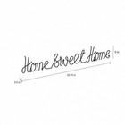 Home Wall Decor Decorative Metal Cursive Cutout Word Art Sign  Black