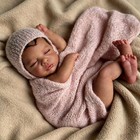 Black Reborn Baby Doll Girl 19 Inch Realistic Soft Vinyl Lifelike Baby Doll