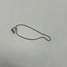 Vintage Womens 925 Sterling Silver Twisted Rope Chain Anklet 9 3 4  Italy Marked