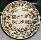 1858 Seated Liberty Half Dime 5c Ungraded Choice 90  Silver Us Coin Cc25043