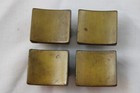 Set Of 4 Vintage Mcm Brass Drawer Knobs Cabinet Handles Furniture Knobs Concave