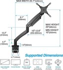 Avlt Single 17 -49  Super Ultrawide Monitor Arm Desk Mount Black Dm63-1