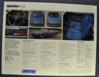 1979 Fiat Spider 2000 Brochure Sheet Convertible Roadster Excellent Original 79