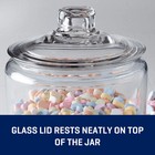 Heritage Hill Glass Jar With Lid  1 2 Gallon best Used  Pantry Jar Storage New  