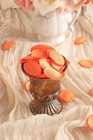300pcs Rose Petals Burnt Orange Faux Silk Flower Petals For Wedding Flower Gi   