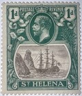Travelstamps  1921-27 St Helena Stamps Sc  80  1d Denomination  Mint  Og Hinged