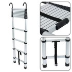 10 5 Ft Telescoping Ladder Tall Ladder Folding Retractable Ladder W  2 Hooks