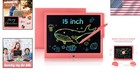 Lcd Writing Tablet For Kids  15 Inch Colorful Drawing Doodle Board  Learning    