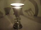 Vtg Reticulated Cone Table Lamp Lucite Ball Metal Up 12  High Mcm Frshp