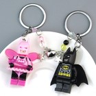 Exclusive Pink Fairy Batman Lego Keychain Valentine s Day Couple Gifts Handmade