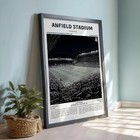 Liverpool Anfield Stadium Wall Art Poster  Vintage Sports Decor  Soccer Fan Gift