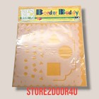 Border Buddy Lot Of 3  Bb3 Geo  Bb6 Romantic   Flower Scrapbook Template 12 X 12