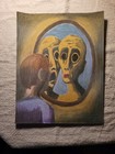 Original Surrealism Color Charcoal Drawing-  schizophrenia  By Jacob Carlson