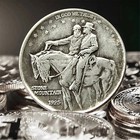 2pcs 1925 Stone Mountain Silver Imitation Commemorative Coin Liberty Half Dollar