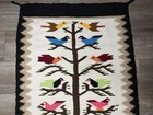 Vintage Handwoven Navajo Tree Of Life Wool Rug Tapestry 26   42 