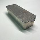 Vintage Mirro 5197m Aluminum Loaf Pan W Sliding Lid  10 1 4  X 3 5 8  X 2 5 8   