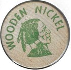 Dell s Coin   Stamp Corner  2207 Broadway  Buffalo  New York  Wooden Nickel