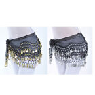 3 Rows Belly Dance Costume Hip Skirt Belt Gold silver Coin Dancer Dancing Wrap