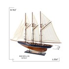25  Wooden Sailboat Model Sailing Yacht Atlantic Schooner Ship Scale Replica    