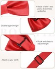Kids Bow Tie For Boy Bow Pre-tied Silk Adjustable Solid Girls Neck Bowtie Red