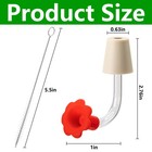 9 Pcs Hummingbird Feeder Tubes With Red Floral Tip  Bird Hummingbird Feeder R   