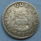 1752 Mexico 2 Reales Mo M Pillar  spanish Colonial Silver Ferdinand Vi 