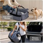Pawz Road Dog Car Seat Booster Bed Small Medium Dogs Up To 30lb Gray Travel