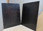 2 Vintage  Micarta Phenolic 18  X 24  Canvas  25 1 4   Black Sheet Knife  Handle