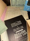 Vintage Art Deco Era Automobile Advertising Goodyear Tires Dealer Paperwork