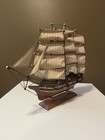 Hms Bounty - Large 20x16 Vintage Wooden Ship Model Royal Navy 1787 Sail Boat