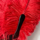 1920 s Feather Fan 5 Tango Orange Ostrich Plume W  Faux Tortoiseshell Sticks