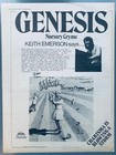 Genesis 1971 Original Poster Advert Nursery Cryme Peter Gabriel Keith Emerson