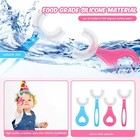 360   Oral Teeth Cleaning U Shaped Toothbrush Soft Silicone Brush 3 2-6 6-12 Kids
