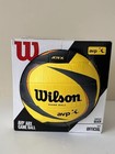 Wilson Avp Optx Official Beach Volleyball Tour Match Game Ball - Black yellow     