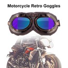 Vintage Copper Frame Steampunk Motorcycle Goggles Sunglasses Retro Riding Travel