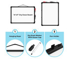 Dry Erase Board  14  X 11  premium White Board double-sided Magnetic home Office