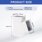 Downspout Gutter Y Shape 2x3 Square Downspout Diverter Downspout Y Connector