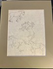 Original Signed Pencil Sketch -    horsing Around    - Several Horses Sketched