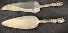 Vintage Sterling Handle Pie Cake Servers Art Nouveau Floral Set 2 Pieces