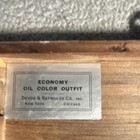 1920s Antique Devoe   Raynolds Oil Paint Set Wood Box Art Collectible
