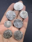 Collection Of 7 Pics Rare Ancient Old Islamic Different Eras Dirham Coins