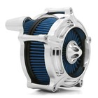 Chrome Turbine Air Intakes Filters Cleaner For Harley Touring Road Glide 08-16