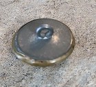 Antique Victorian Metal Floral Picture Button 5 8  