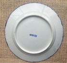 Vintage 8 1 2    X 8 1 2   blue   White Japan Stamped Plate