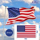 American Flag 3x5 Ft For Outside durable American Flag uv Fade Resistant poly   